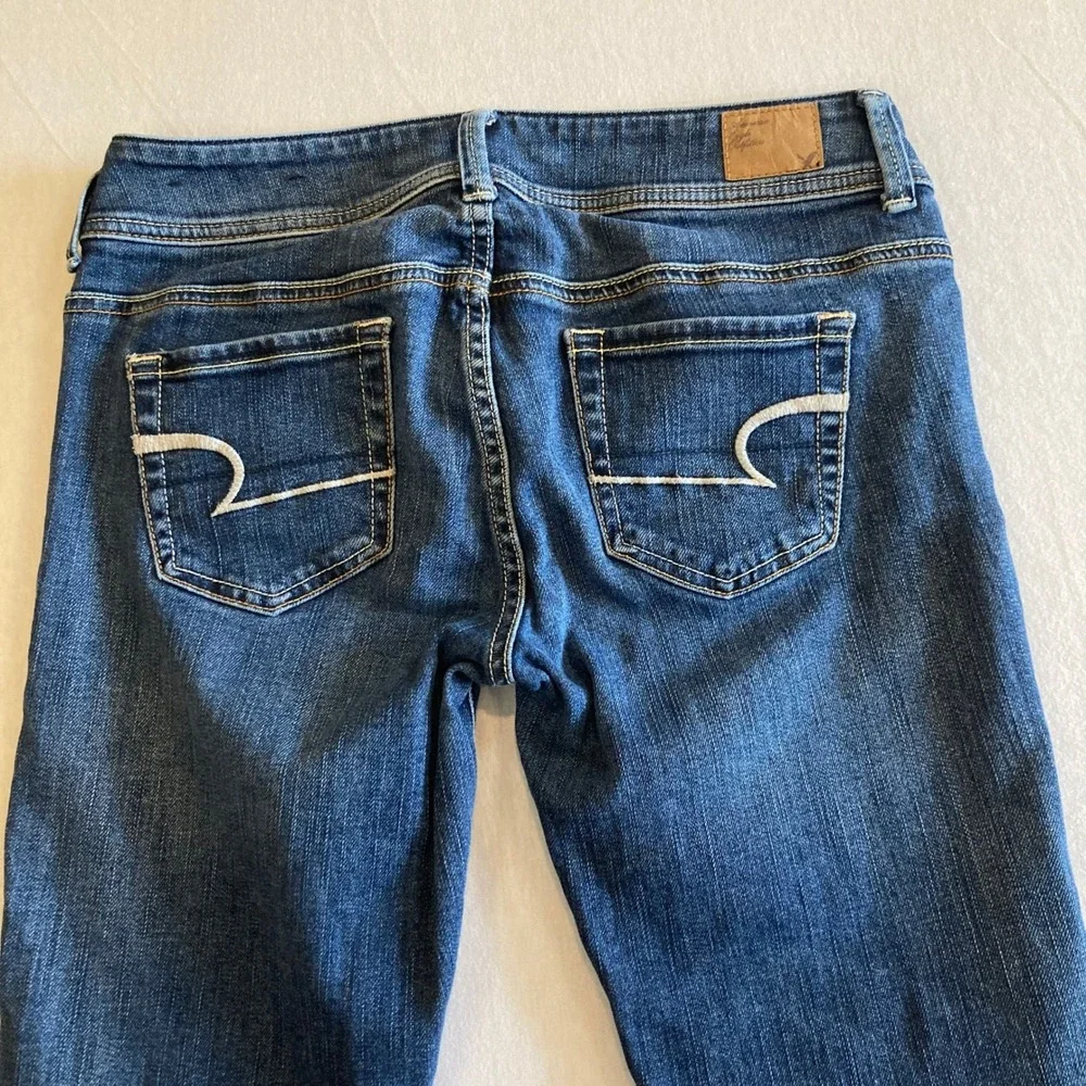 American Eagle Jeans Women 4 (30x30) Original Bootcut Denim Stretch Low Rise